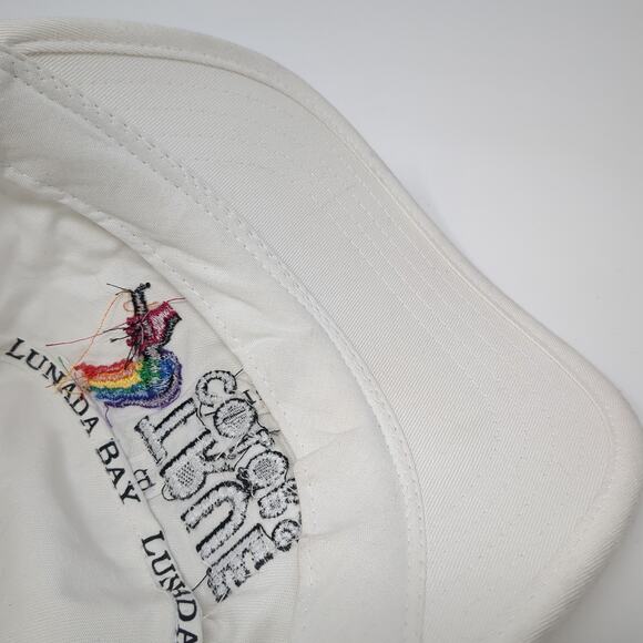 True Colors Cadet Army Cap White One Size Adjustable Embroidered Lunada Bay - Picture 7 of 9